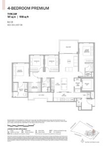 Union Square Residences 4 Bedrooms Floor Plan